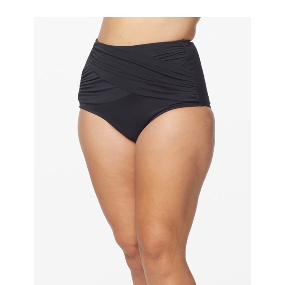 Ruby Ribbon Women’s Palm Beach Swim Brief Black NWT Size XXL